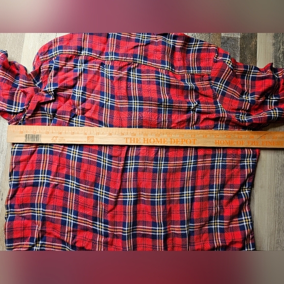Frank & Eileen Relaxed Button Up Shirt Red Plaid Women's XS - Picture 13 of 16